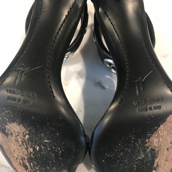 Giuseppe Zanotti Grommet Leather Sandals Size 37 - Picture 8 of 8